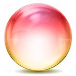 Pink to Yellow Crystal Ball